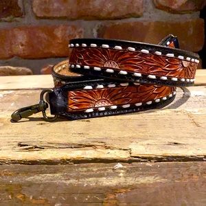 COPY - Custom Tooled Leather Crossbody Strap